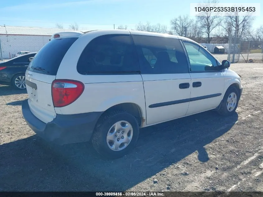 1D4GP25353B195453 2003 Dodge Caravan Se