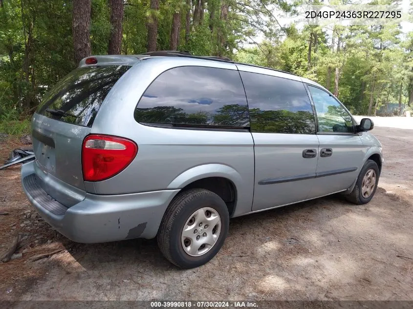 2D4GP24363R227295 2003 Dodge Grand Caravan Se