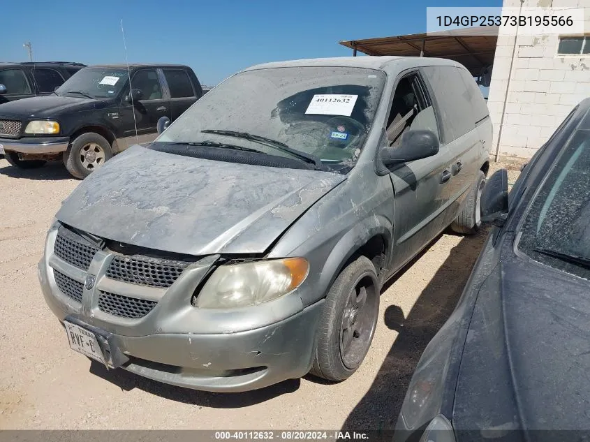 1D4GP25373B195566 2003 Dodge Caravan Se