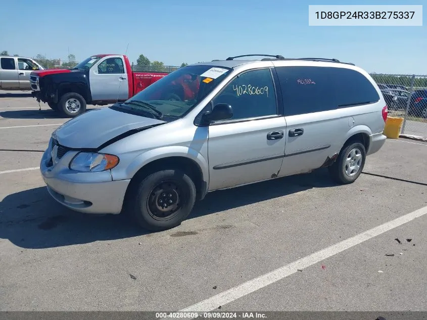 2003 Dodge Grand Caravan Se VIN: 1D8GP24R33B275337 Lot: 40280609