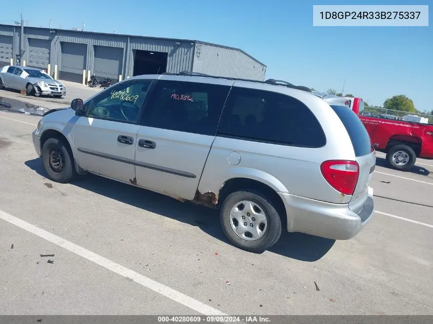 2003 Dodge Grand Caravan Se VIN: 1D8GP24R33B275337 Lot: 40280609