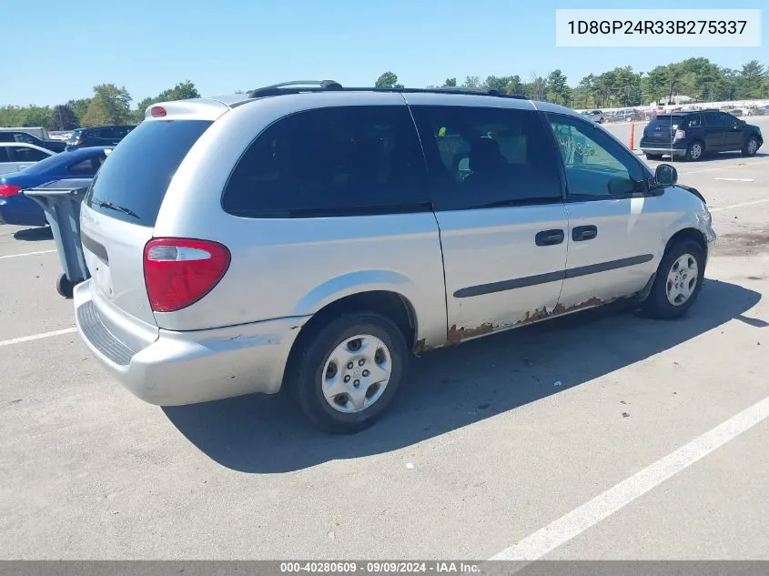 2003 Dodge Grand Caravan Se VIN: 1D8GP24R33B275337 Lot: 40280609