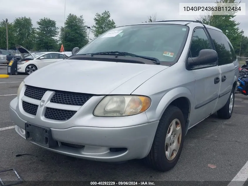 1D4GP24363B112484 2003 Dodge Grand Caravan Se