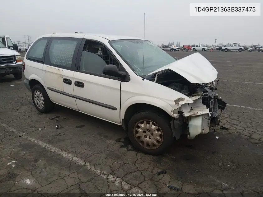 1D4GP21363B337475 2003 Dodge Caravan Cv