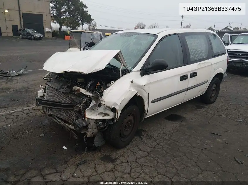 1D4GP21363B337475 2003 Dodge Caravan Cv