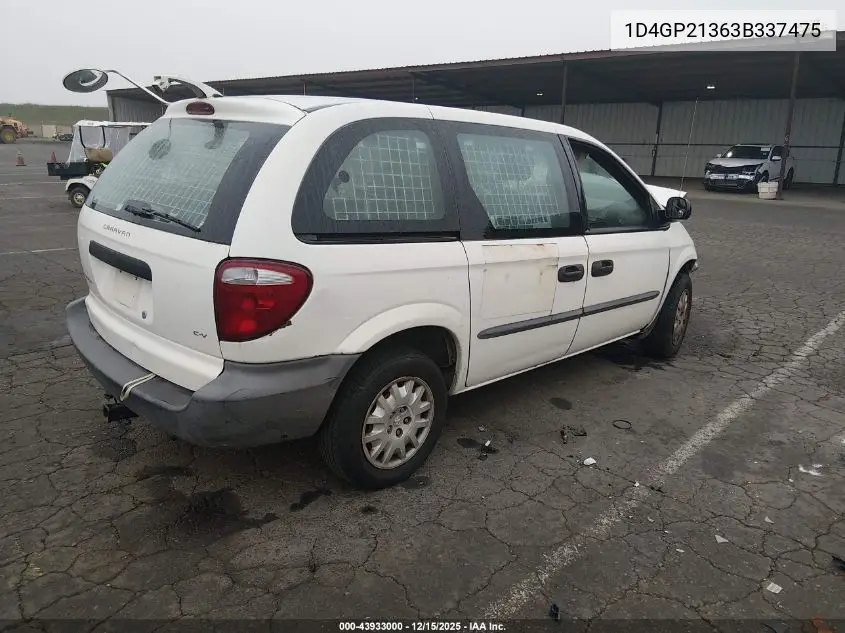 1D4GP21363B337475 2003 Dodge Caravan Cv