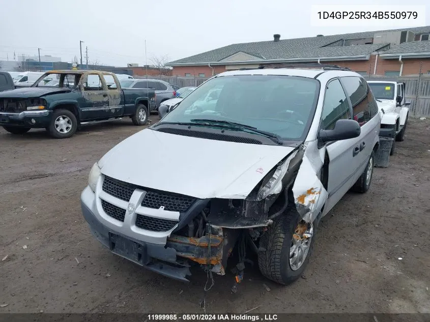 2004 Dodge Caravan Se VIN: 1D4GP25R34B550979 Lot: 11999985