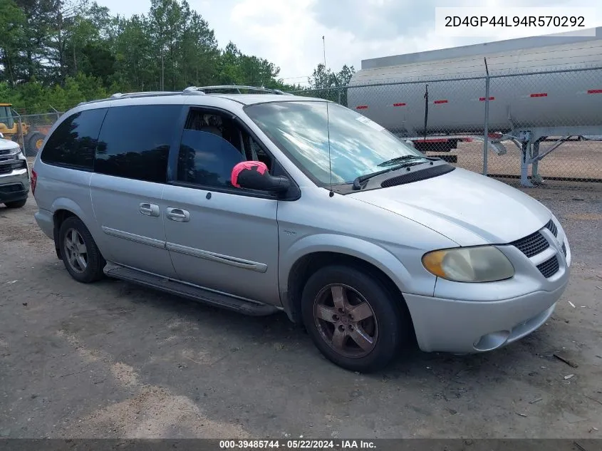 2004 Dodge Grand Caravan Sxt VIN: 2D4GP44L94R570292 Lot: 39485744