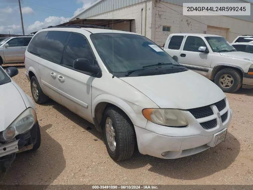 2004 Dodge Grand Caravan Sxt VIN: 2D4GP44L24R599245 Lot: 39491090