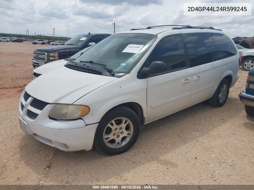 2004 Dodge Grand Caravan Sxt VIN: 2D4GP44L24R599245 Lot: 39491090