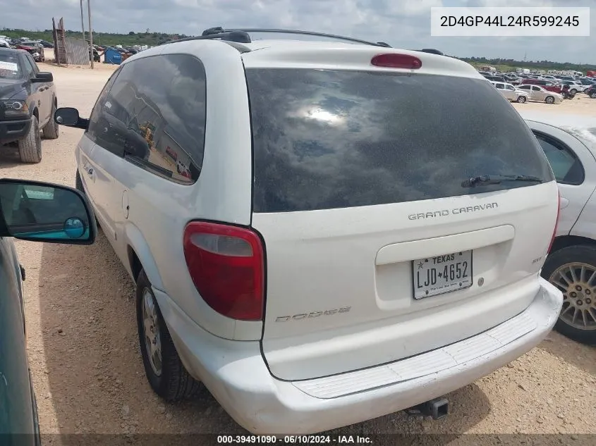 2004 Dodge Grand Caravan Sxt VIN: 2D4GP44L24R599245 Lot: 39491090