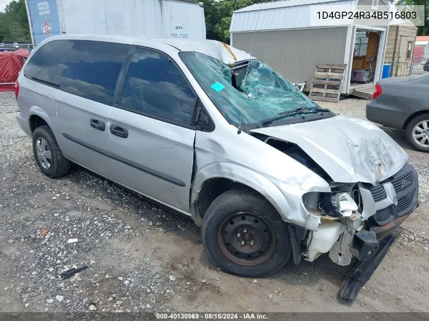 2004 Dodge Grand Caravan Se VIN: 1D4GP24R34B516803 Lot: 40130969