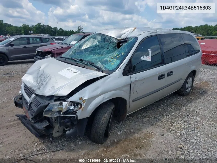 2004 Dodge Grand Caravan Se VIN: 1D4GP24R34B516803 Lot: 40130969