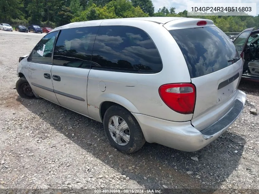 2004 Dodge Grand Caravan Se VIN: 1D4GP24R34B516803 Lot: 40130969