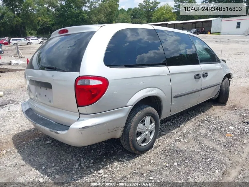 2004 Dodge Grand Caravan Se VIN: 1D4GP24R34B516803 Lot: 40130969