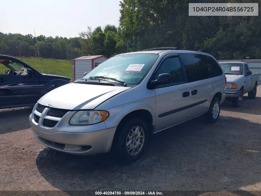 2004 Dodge Grand Caravan Se VIN: 1D4GP24R04B556725 Lot: 40294750