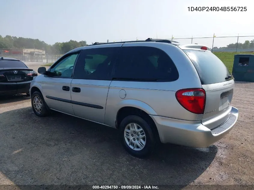 2004 Dodge Grand Caravan Se VIN: 1D4GP24R04B556725 Lot: 40294750