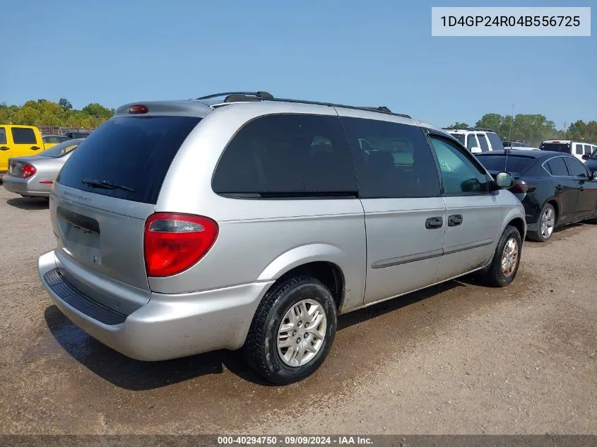 2004 Dodge Grand Caravan Se VIN: 1D4GP24R04B556725 Lot: 40294750