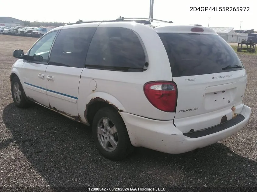 2D4GP44L55R265972 2005 Dodge Grand Caravan Sxt