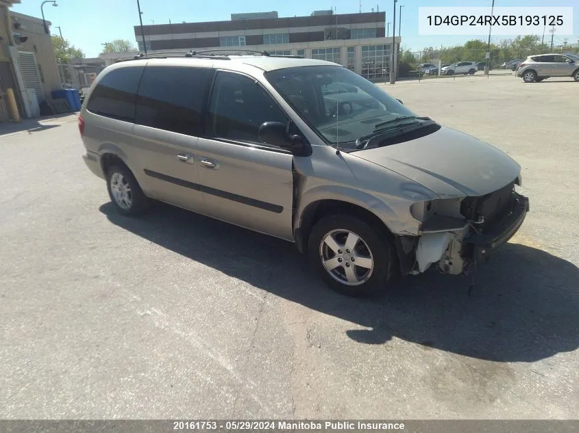 1D4GP24RX5B193125 2005 Dodge Grand Caravan