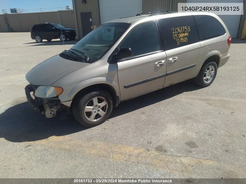 1D4GP24RX5B193125 2005 Dodge Grand Caravan