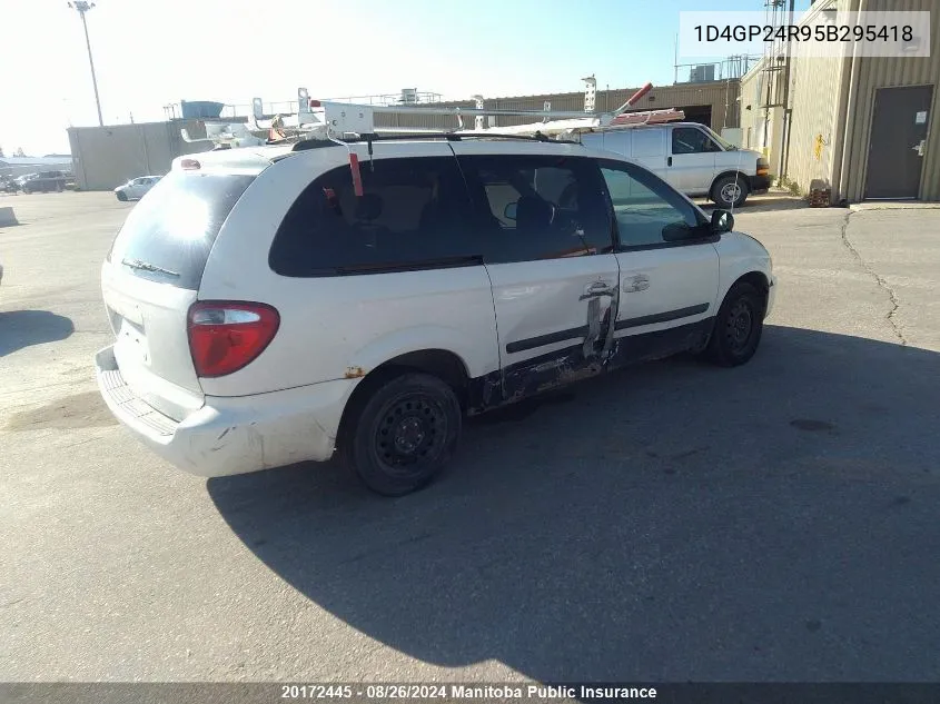 1D4GP24R95B295418 2005 Dodge Grand Caravan