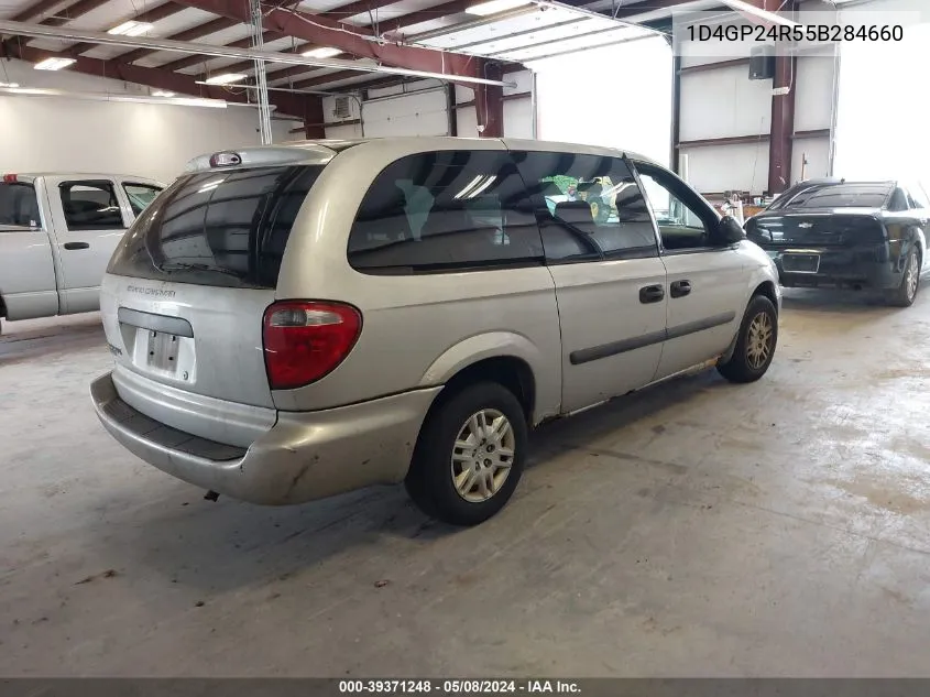 2005 Dodge Grand Caravan Se VIN: 1D4GP24R55B284660 Lot: 39371248