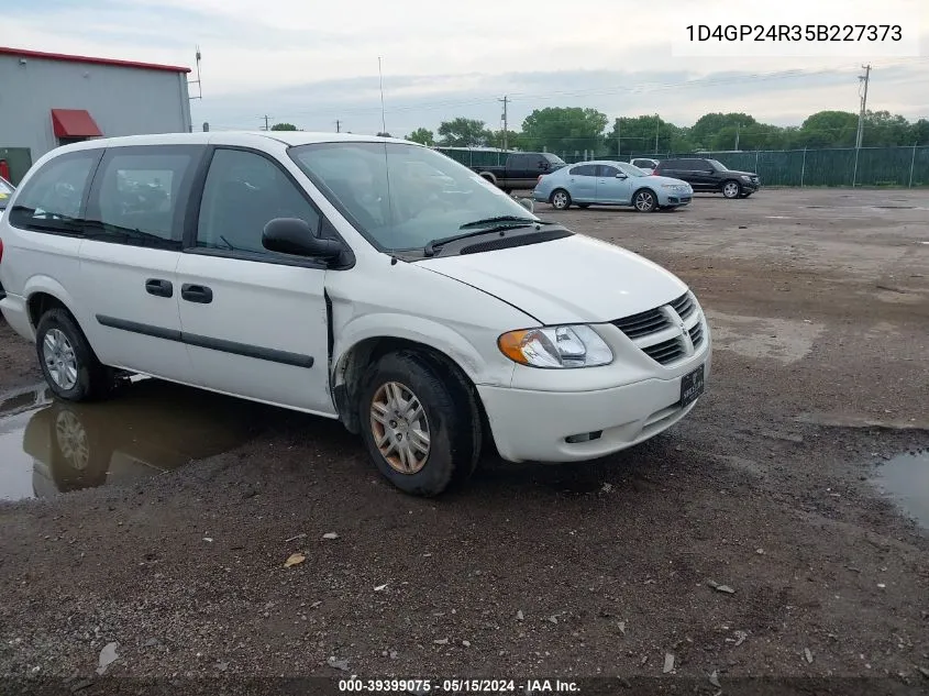 2005 Dodge Grand Caravan Se VIN: 1D4GP24R35B227373 Lot: 39399075