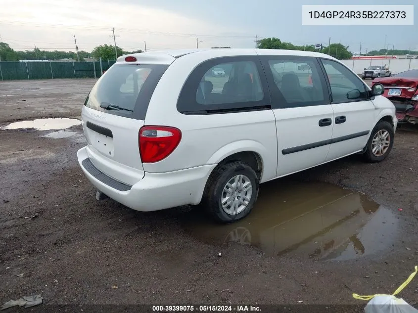 2005 Dodge Grand Caravan Se VIN: 1D4GP24R35B227373 Lot: 39399075