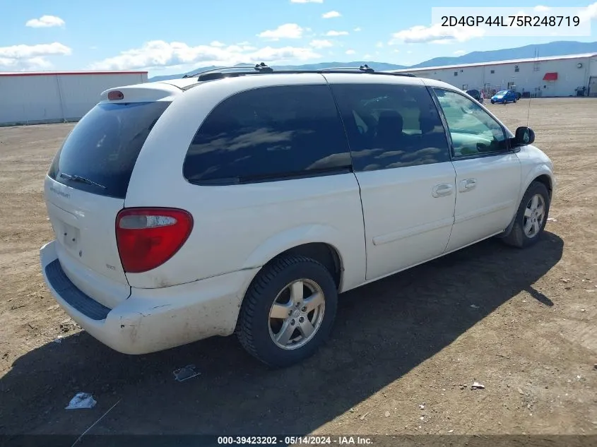 2005 Dodge Grand Caravan Sxt VIN: 2D4GP44L75R248719 Lot: 39423202