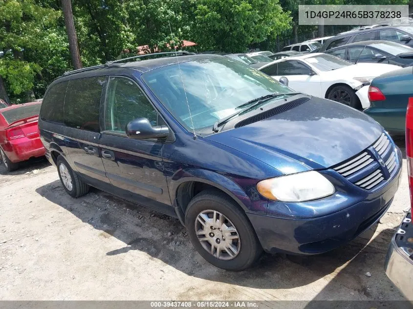 2005 Dodge Grand Caravan Se VIN: 1D4GP24R65B378238 Lot: 39437408