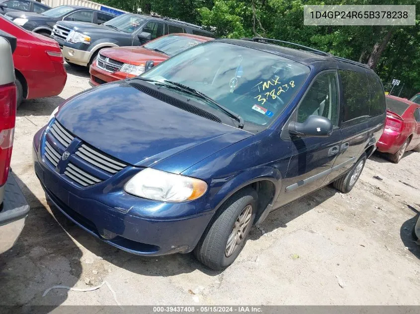 2005 Dodge Grand Caravan Se VIN: 1D4GP24R65B378238 Lot: 39437408