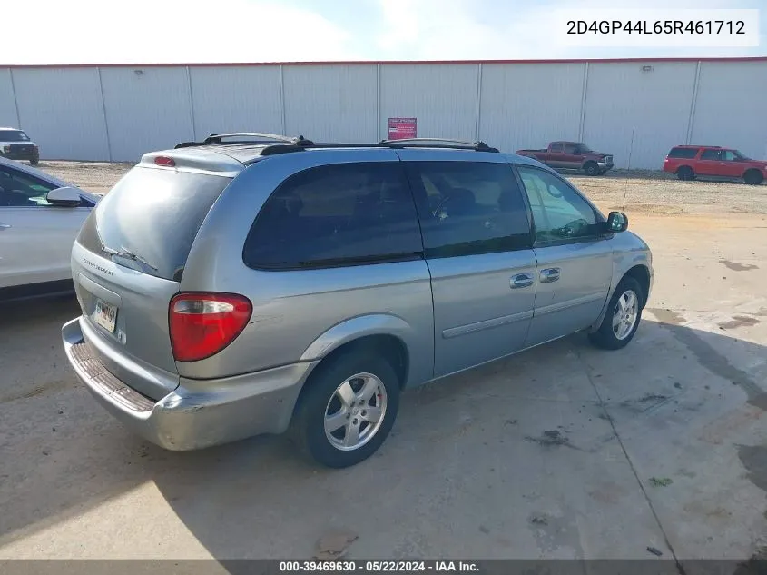 2005 Dodge Grand Caravan Sxt VIN: 2D4GP44L65R461712 Lot: 39469630