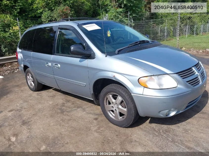 2005 Dodge Grand Caravan Sxt VIN: 2D4GP44L85R400510 Lot: 39495632