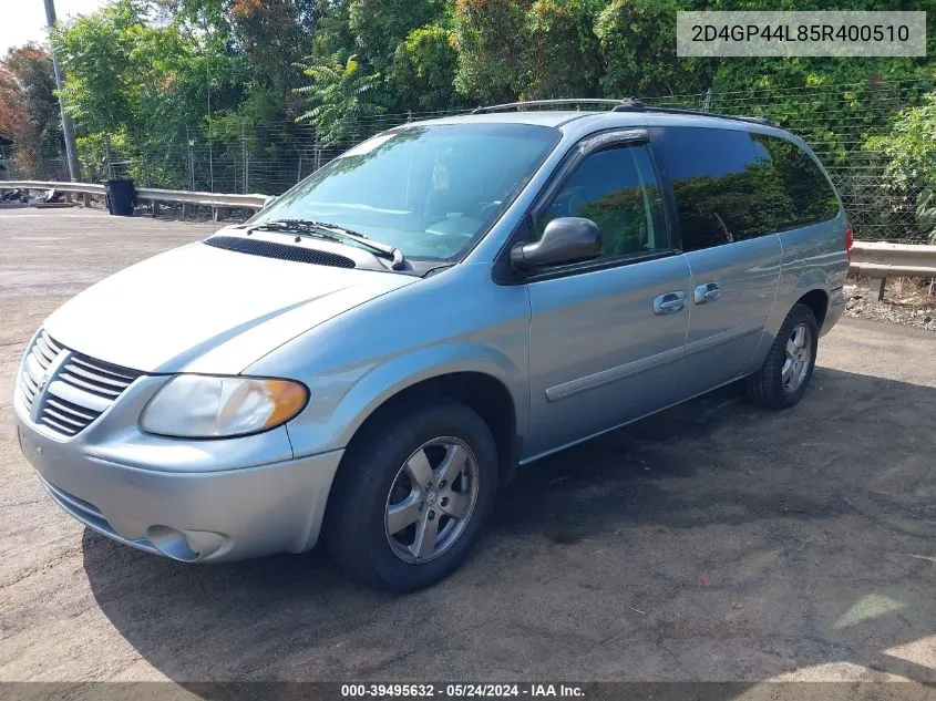 2005 Dodge Grand Caravan Sxt VIN: 2D4GP44L85R400510 Lot: 39495632