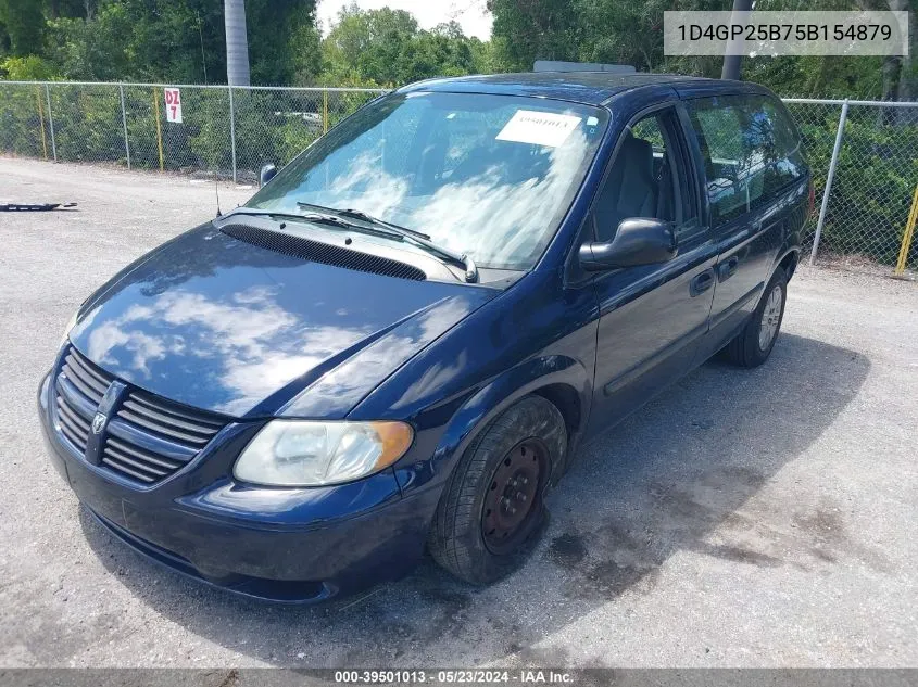 2005 Dodge Caravan Se VIN: 1D4GP25B75B154879 Lot: 39501013