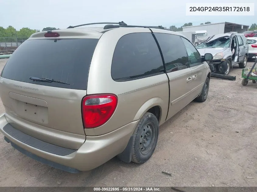 2D4GP24R35R172618 2005 Dodge Grand Caravan Se