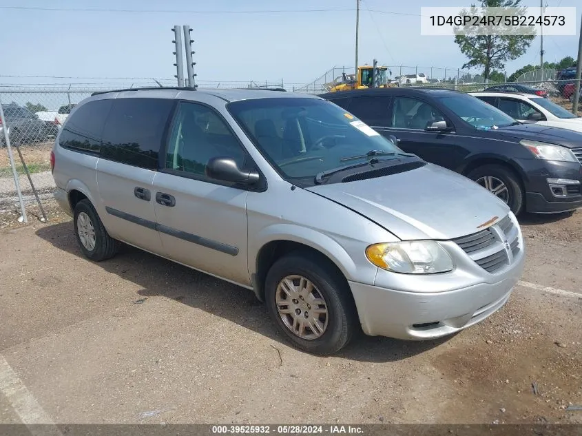 2005 Dodge Grand Caravan Se VIN: 1D4GP24R75B224573 Lot: 39525932