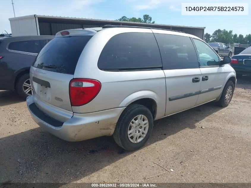 2005 Dodge Grand Caravan Se VIN: 1D4GP24R75B224573 Lot: 39525932