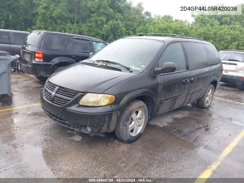 2D4GP44L05R420038 2005 Dodge Grand Caravan Sxt