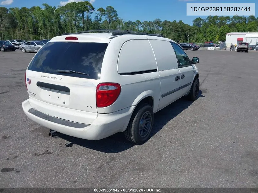 2005 Dodge Grand Caravan Cv VIN: 1D4GP23R15B287444 Lot: 39551942