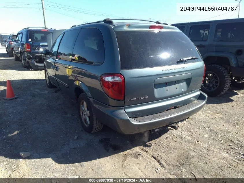 2D4GP44L55R404787 2005 Dodge Grand Caravan Sxt