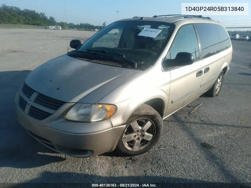 2005 Dodge Grand Caravan Se VIN: 1D4GP24R05B313840 Lot: 40136163