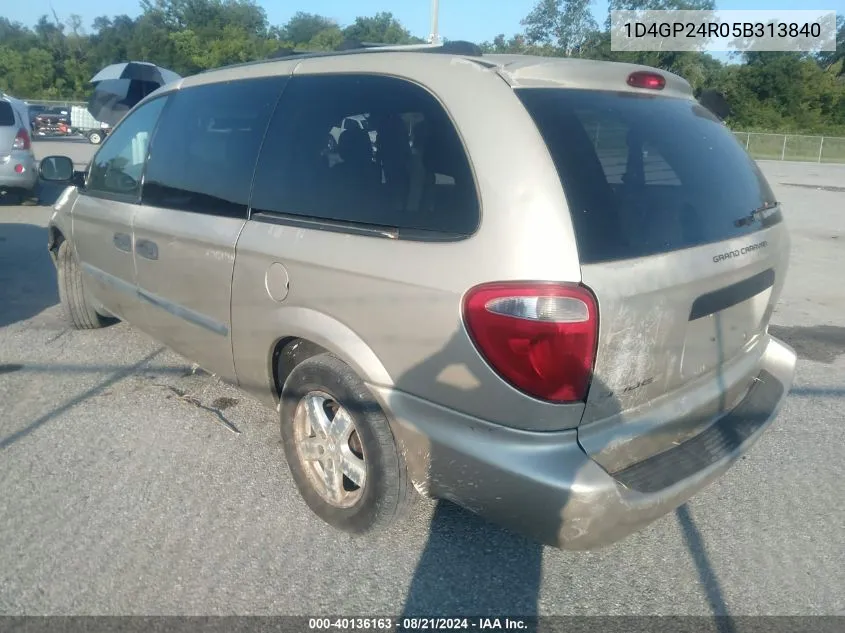 1D4GP24R05B313840 2005 Dodge Grand Caravan Se