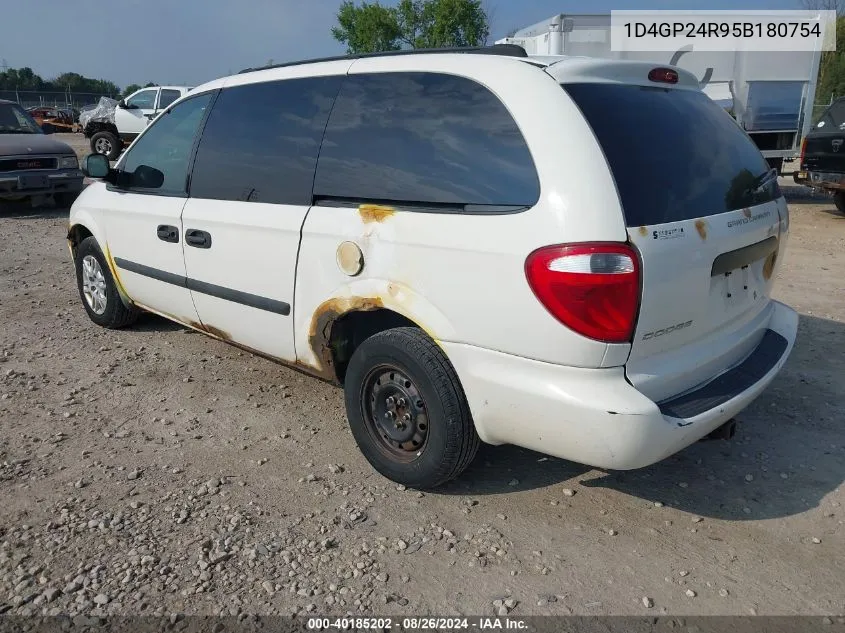 1D4GP24R95B180754 2005 Dodge Grand Caravan Se