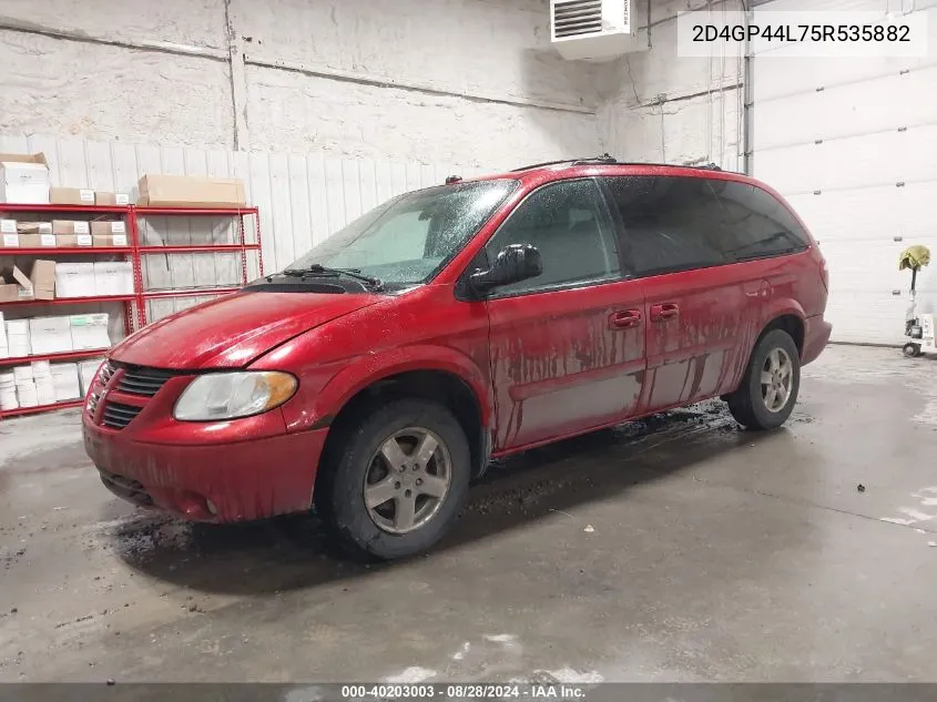 2005 Dodge Grand Caravan Sxt VIN: 2D4GP44L75R535882 Lot: 40203003