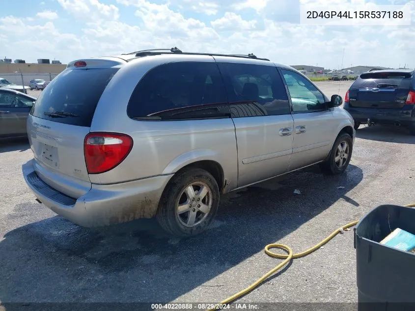 2005 Dodge Grand Caravan Sxt VIN: 2D4GP44L15R537188 Lot: 40220888