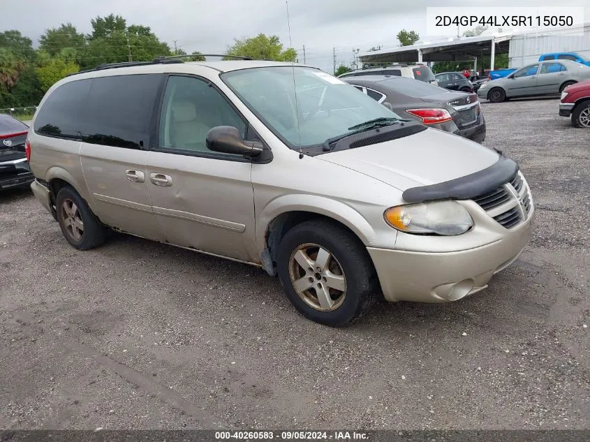 2005 Dodge Grand Caravan Sxt VIN: 2D4GP44LX5R115050 Lot: 40260583