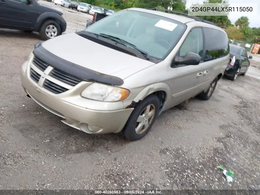 2005 Dodge Grand Caravan Sxt VIN: 2D4GP44LX5R115050 Lot: 40260583