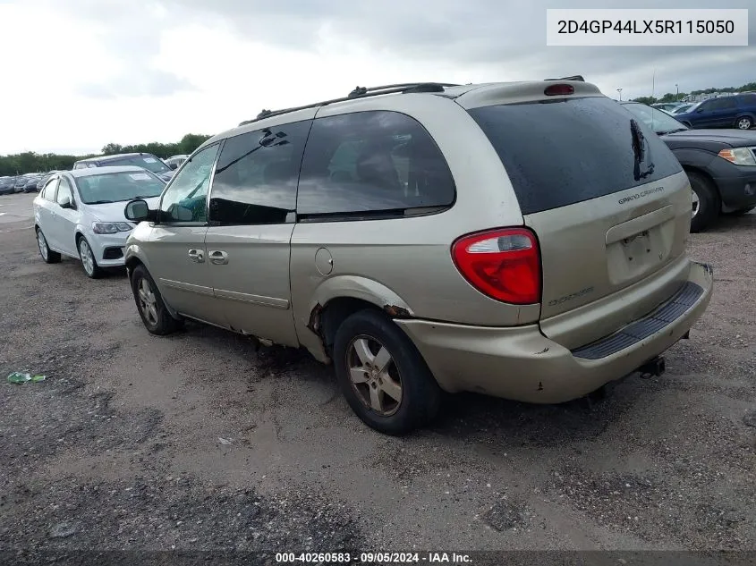 2005 Dodge Grand Caravan Sxt VIN: 2D4GP44LX5R115050 Lot: 40260583